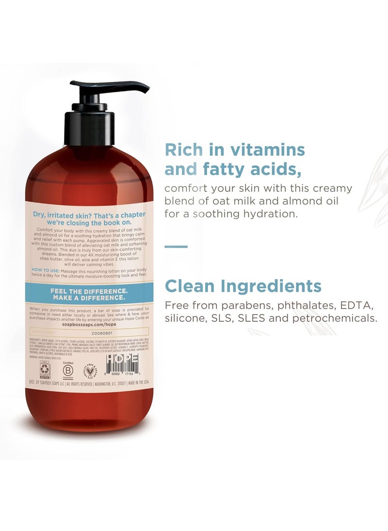 Soapbox - Soapbox Oat Milk & Chai Moisturizing Body Lotion with Shea Butter & Almond Oil | Paraben Free, Cruelty Free, Vegan, Made in the USA (16oz, 3 Pack) - Image 1