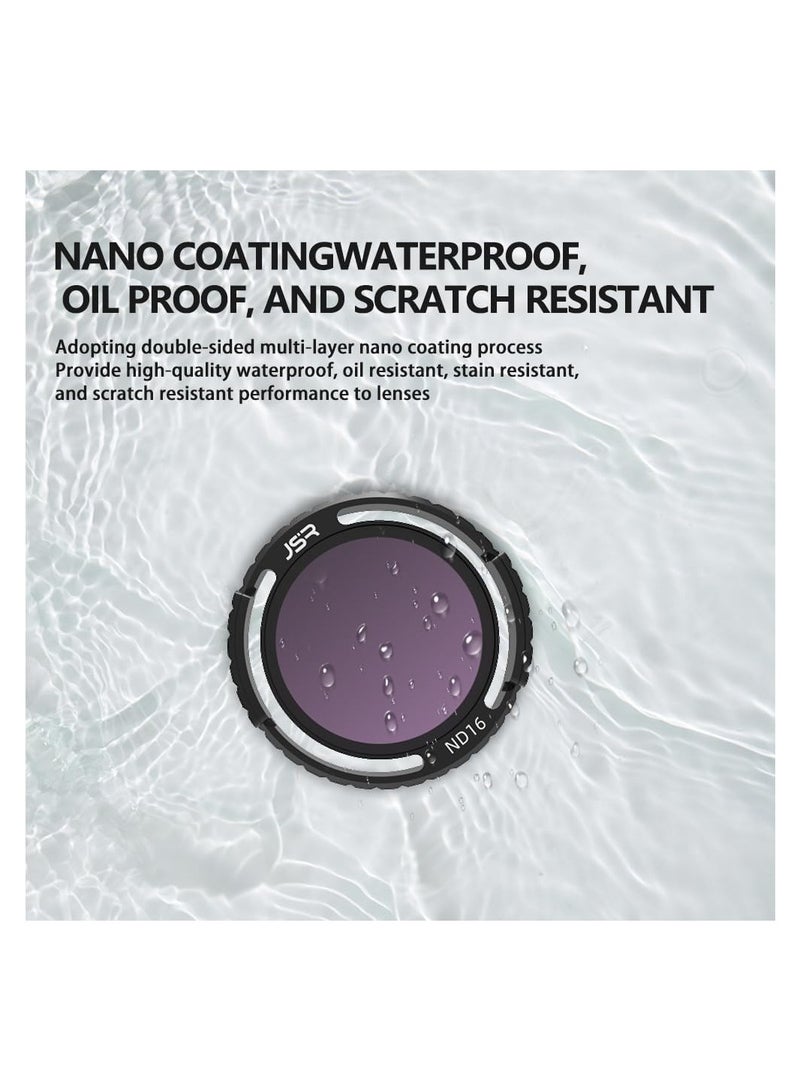 DJI Avata 2 Drone Lens Filter Set - Waterproof, Anti-Whiteout, UV-Blocking (UV+CPL+ND8 16 32 64 + Night + Star) for Reducing Glare in Bright Daylight. - Image 4