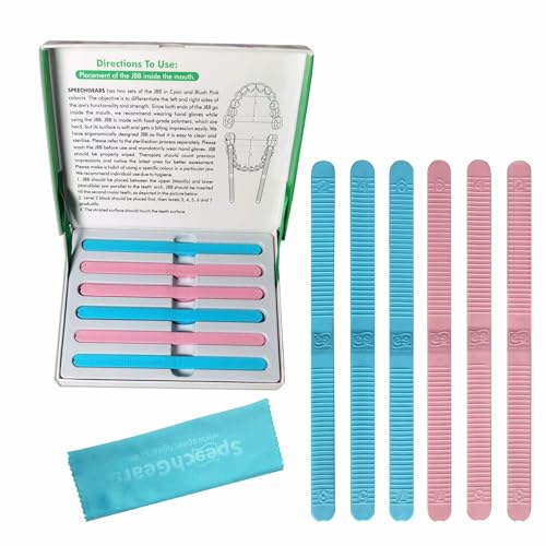 SpeechGears Jaw Bite Blocks Speech Therapy Tool (Pink) - Image 1