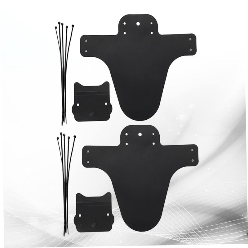 2 Sets Black Bike Front Fork Mud Guards for Mountain and Road Cycling Easy Installation - Image 4