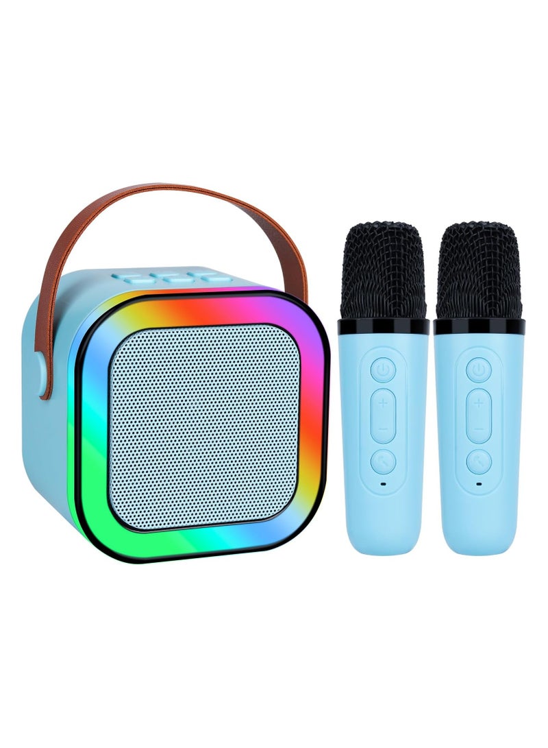 K12 Portable Kids Karaoke Bluetooth Speaker Dual Microphone Audio Integrated Microphone Home Children Karaoke Wireless Bluetooth Speaker - Image 1