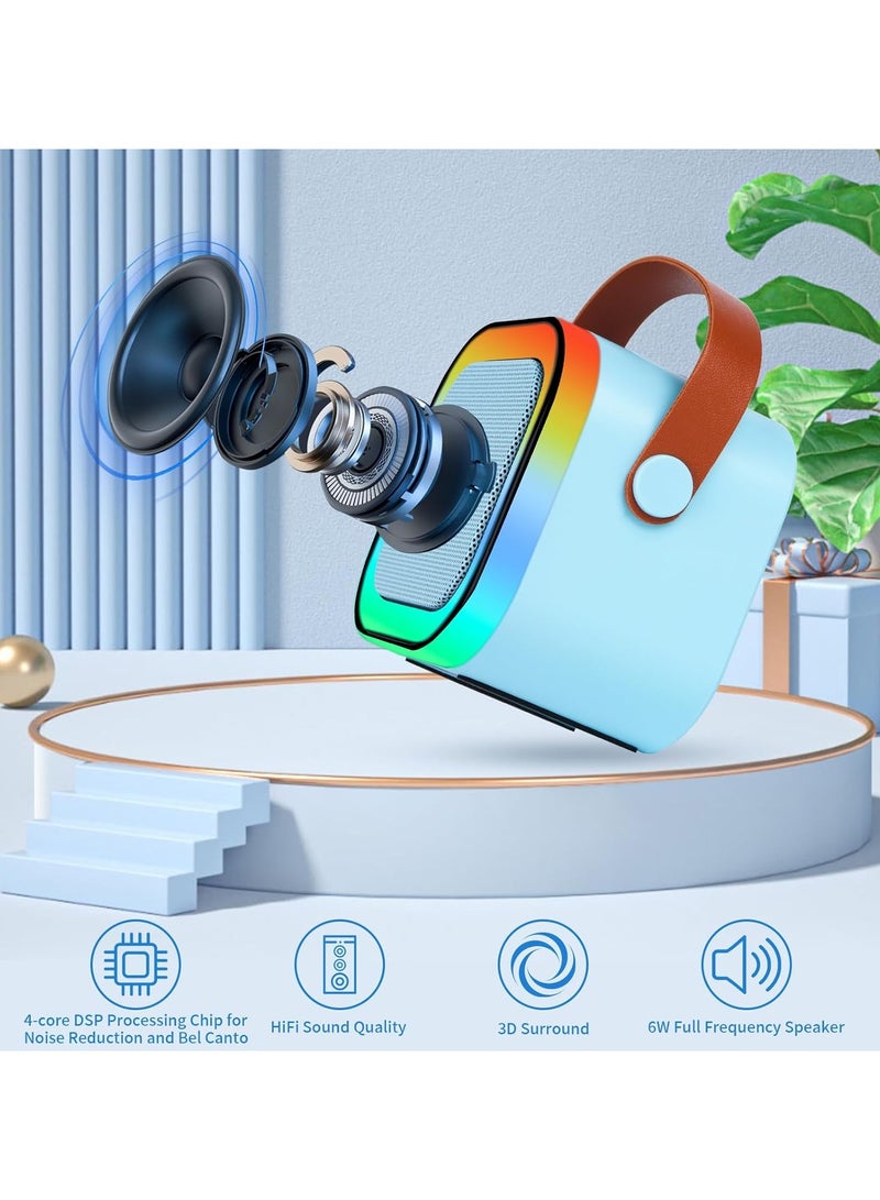 K12 Portable Kids Karaoke Bluetooth Speaker Dual Microphone Audio Integrated Microphone Home Children Karaoke Wireless Bluetooth Speaker - Image 2
