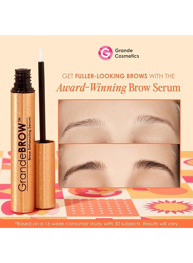 Grande Cosmetics GrandeBROW Brow Enhancing Serum for Fuller, Bolder, Looking Eyebrows - Brow Serum with Vitamins, Peptides, Antioxidants, Amino Acids, Cruelty-Free, 3ml - Image 2