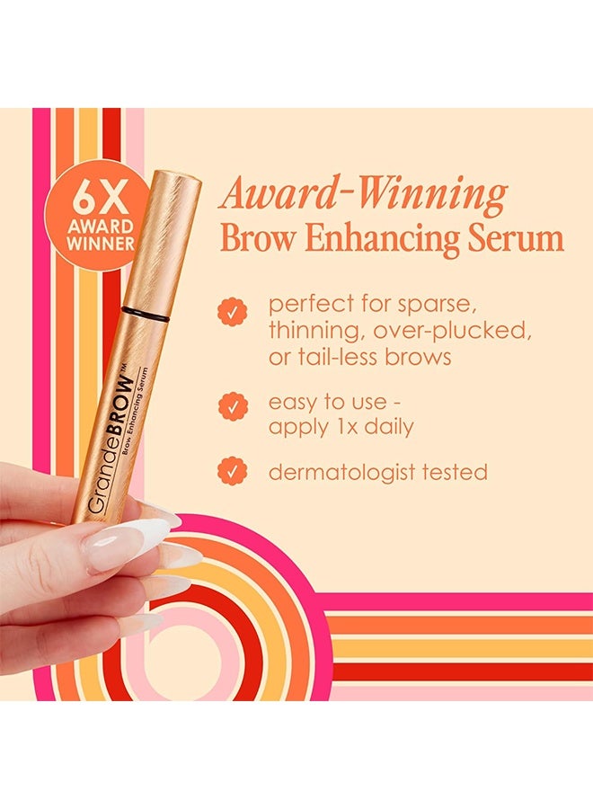 Grande Cosmetics GrandeBROW Brow Enhancing Serum for Fuller, Bolder, Looking Eyebrows - Brow Serum with Vitamins, Peptides, Antioxidants, Amino Acids, Cruelty-Free, 3ml - Image 4