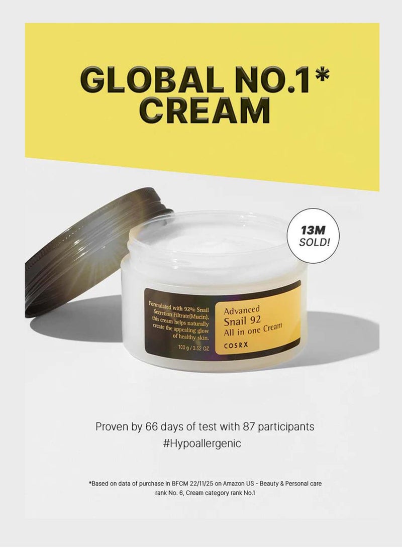 كوسرإكس Advanced Snail 92 All in one Cream 100 grams white 100 gramsgrams - Image 4
