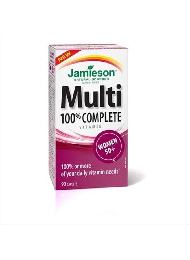 Jamieson 100% Complete Multivitamin for Women 50+, 90 caps - Image 2