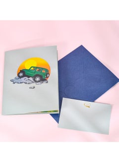 KASTWAVE 3D SUV Car Pop Up Card, Handmade 3D Popup Bday Cards Greeting Cards for Birthday, Fathers Day, Birthday Card for Kids Dad Husband, All Occasion  - Image 5