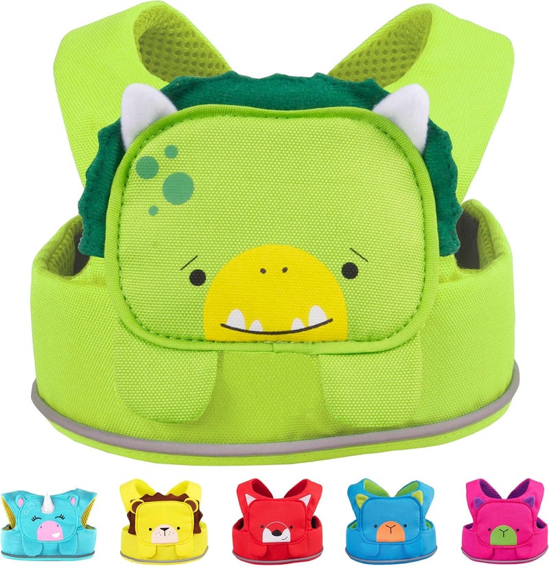 Trunki Toddler Leash  Fuss Free Toddler Walking Reins  Kids Safety Harness  Baby Leash for Kids  Dudley Dinosaur Green - Image 1