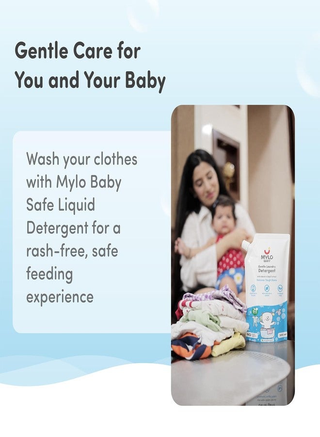 Mylo Baby Detergent Liquid For Clothes | Anti - Bacterial | No Harmful Chemicals, No Allergens & No Artificial Colours (500 ml (Pack of 1)) - Image 5