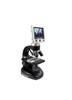 Celestron – LCD Digital Microscope II – Biological Microscope with a Built-In 5MP Digital Camera – Adjustable Mechanical Stage –Carrying Case and 1GB Micro SD Card  - Image 1