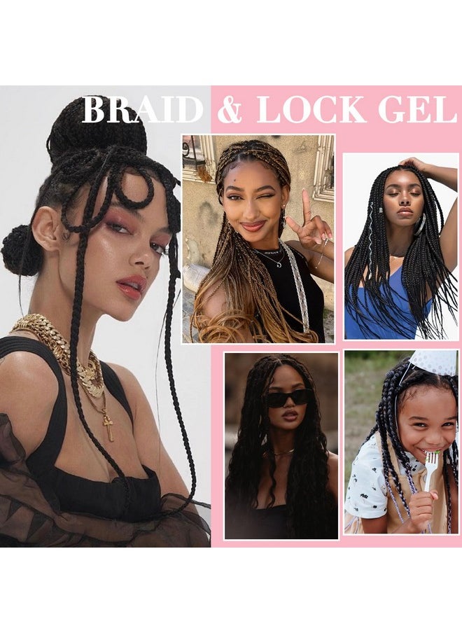 Goiple - 150g Braid Gel with Extra Hold, High Shine for Twists, Locs, Braids & Edge Control - Smooths Frizz, Long-Lasting for Locks, Cornrows 5.3oz (Strawberry Flover) - Image 1