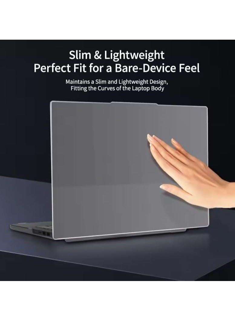 حقيبة حماية للأجهزة المحمولة متوافقة مع لاب توب Lenovo ThinkBook 14 G8 IRL 2025 مقاس 14 بوصة. تصميم شفاف فائق النحافة بغطاء علوي وسفلي مقاوم للبصمات يوفر حماية كاملة للجهاز. - Image 4