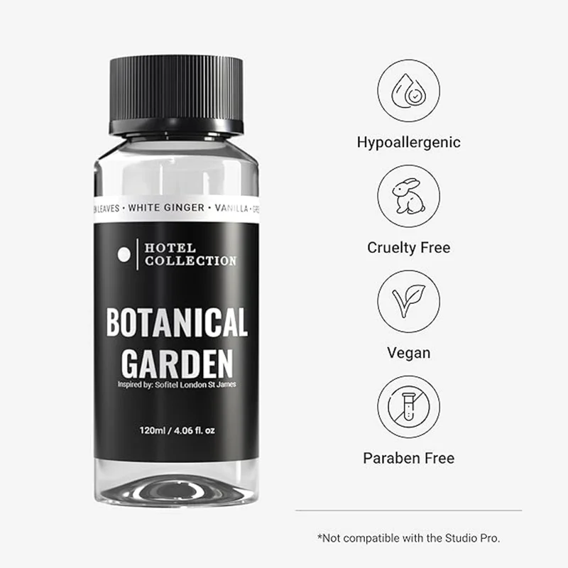 Hotel Collection Botanical Garden Fragrance Oil Blend - Hotel Inspired for Luxury Essential Oil Diffusers - Aromatherapy Scent Diffuser Oil - Green Leaves, White Ginger, and Vanilla - 50 mL, 1.7 fl oz