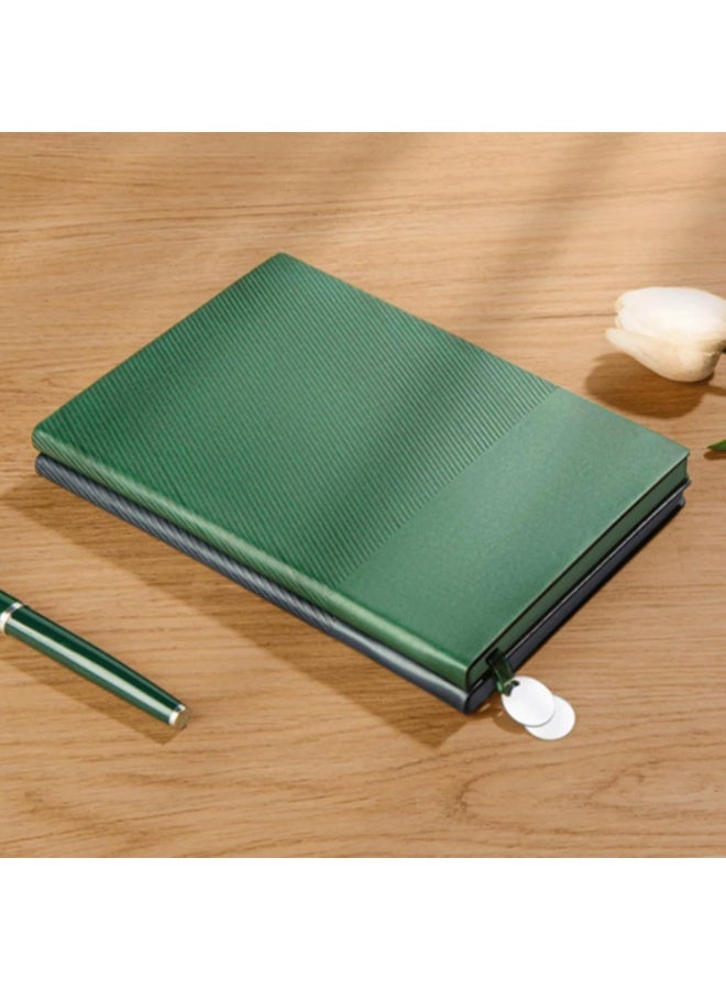 Beautiful Spiral-Bound Notebook, Faux Leather A5 Notebook, Lined Notepad, Ideal for Home, School, and the Office, 200 Pages/100 Sheets, Easy to Carry - Image 5
