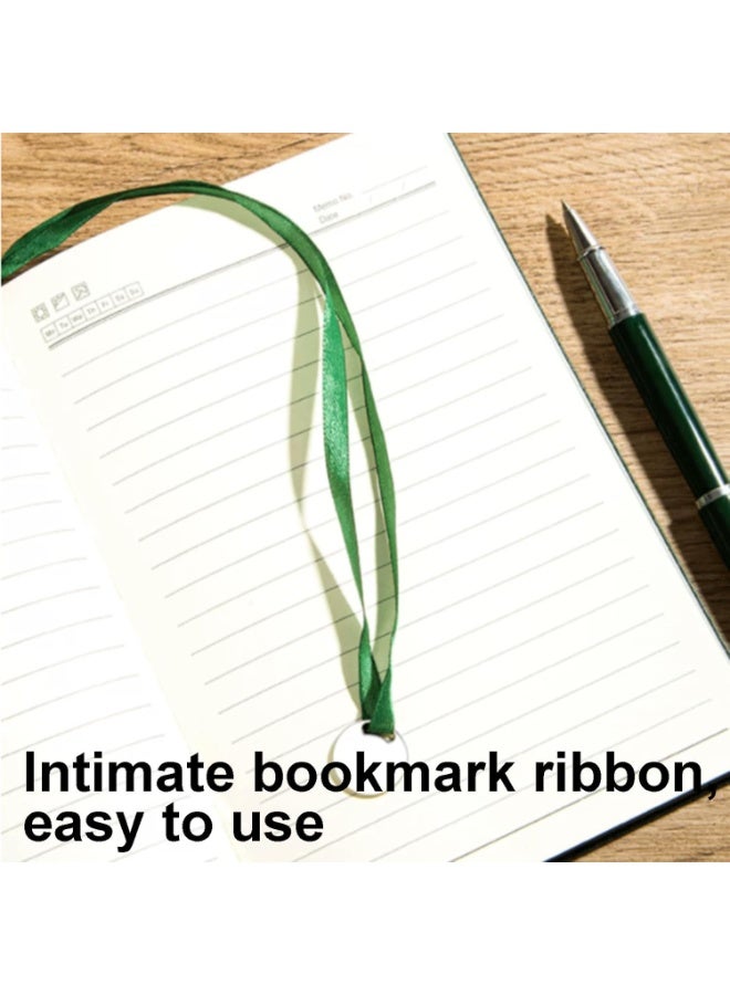 Beautiful Spiral-Bound Notebook, Faux Leather A5 Notebook, Lined Notepad, Ideal for Home, School, and the Office, 200 Pages/100 Sheets, Easy to Carry - Image 4