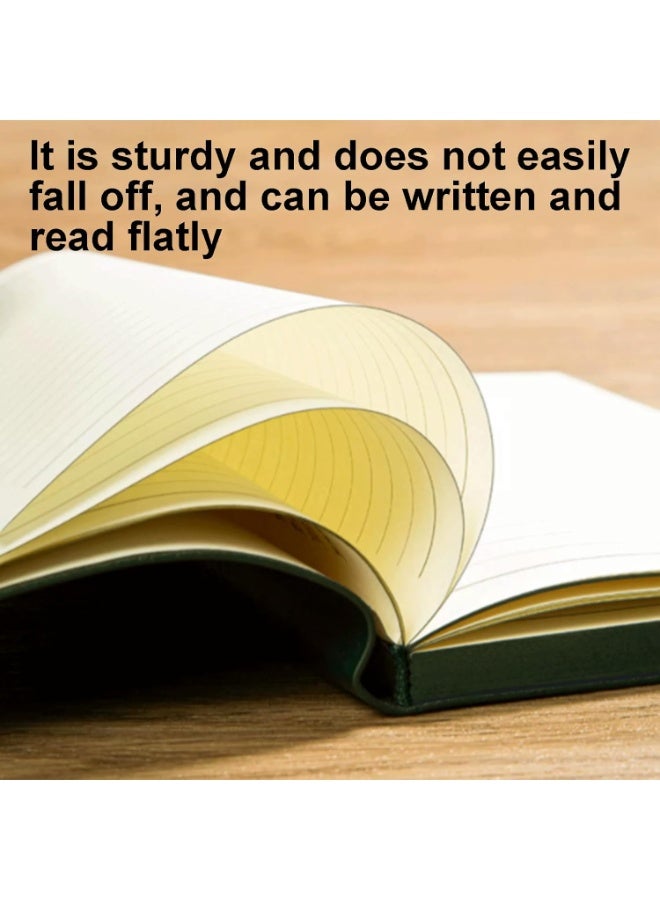 Beautiful Spiral-Bound Notebook, Faux Leather A5 Notebook, Lined Notepad, Ideal for Home, School, and the Office, 200 Pages/100 Sheets, Easy to Carry - Image 3