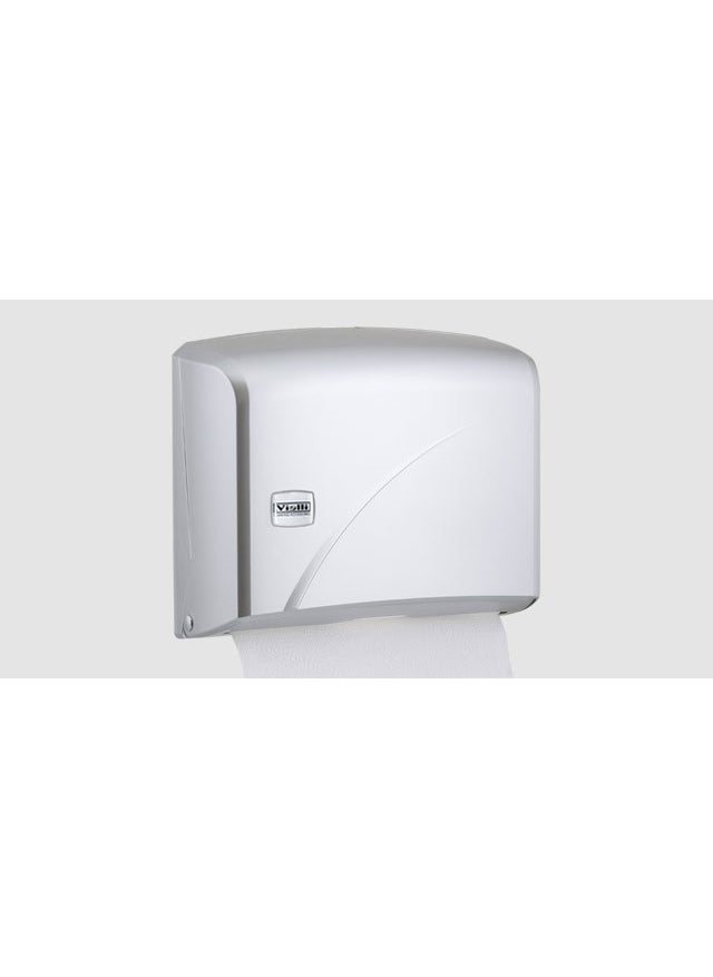 Vialli K1M Z-Fold Paper Towel Dispenser Metallic-Capacity 200 Papers  - Image 2
