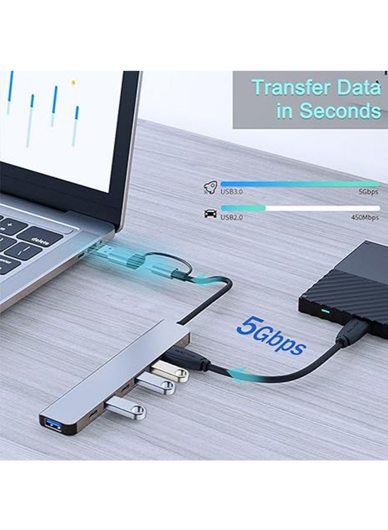 إكس ليفيل الألومنيوم 7 في 2 محور الناقل التسلسلي العام جيم ، جيم محول HDMI 4K 30Hz ، الناقل التسلسلي العام محور 3.05gbps ميناء نقل البيانات ، متوافقة مع ماك بوك برو / الهواء 2023 م 2 / M1 ، باد برو / الهواء ، إ - Image 2