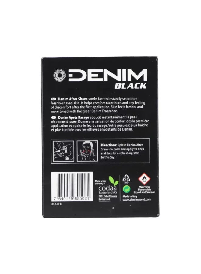 Denim Black After Shave Liquid For Smooth Skin- 100ml - Image 2