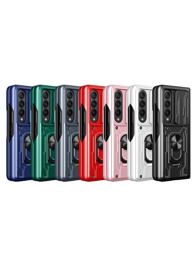 erorex Case For Samsung Galaxy Z Fold4 Sliding Camshield Card Phone Case - Image 2