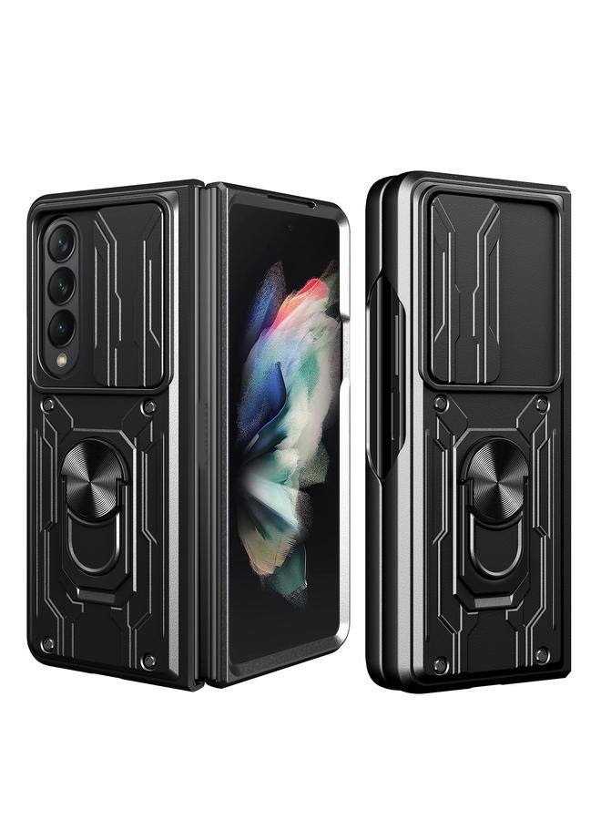 erorex Case For Samsung Galaxy Z Fold4 Sliding Camshield Card Phone Case - Image 1