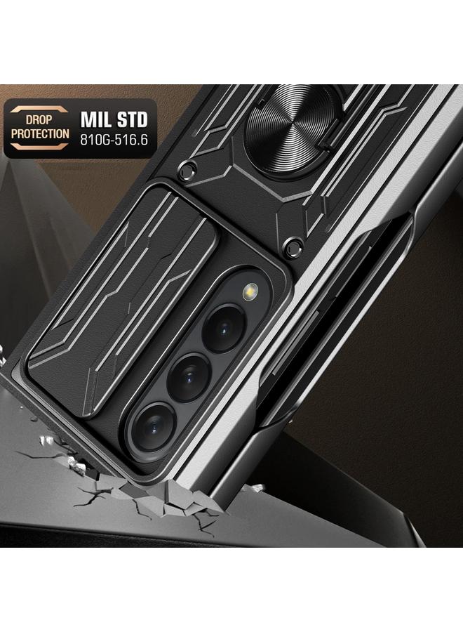 erorex Case For Samsung Galaxy Z Fold4 Sliding Camshield Card Phone Case - Image 5