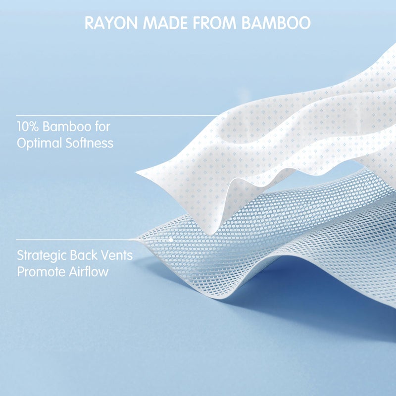 Subrtex Mattress Topper Cover (Only Cover) Mattress Protector Bedding Rayon Made from Bamboo Removable Mattress Encasement Mattress Cover with Zipper (2 Inch, White, Queen) - Image 3