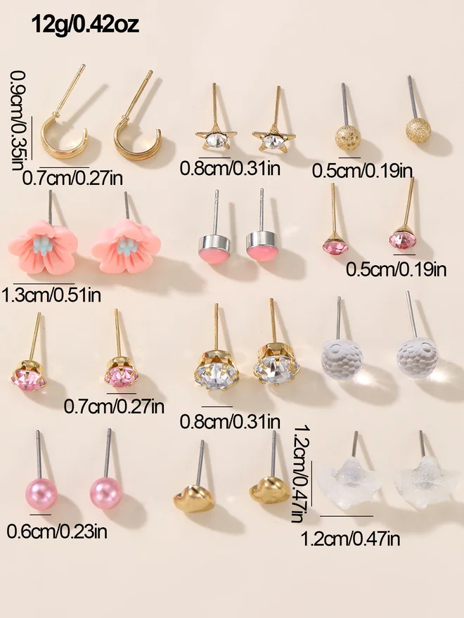 Take Two Take Two Set of 12 - Assorted Earrings