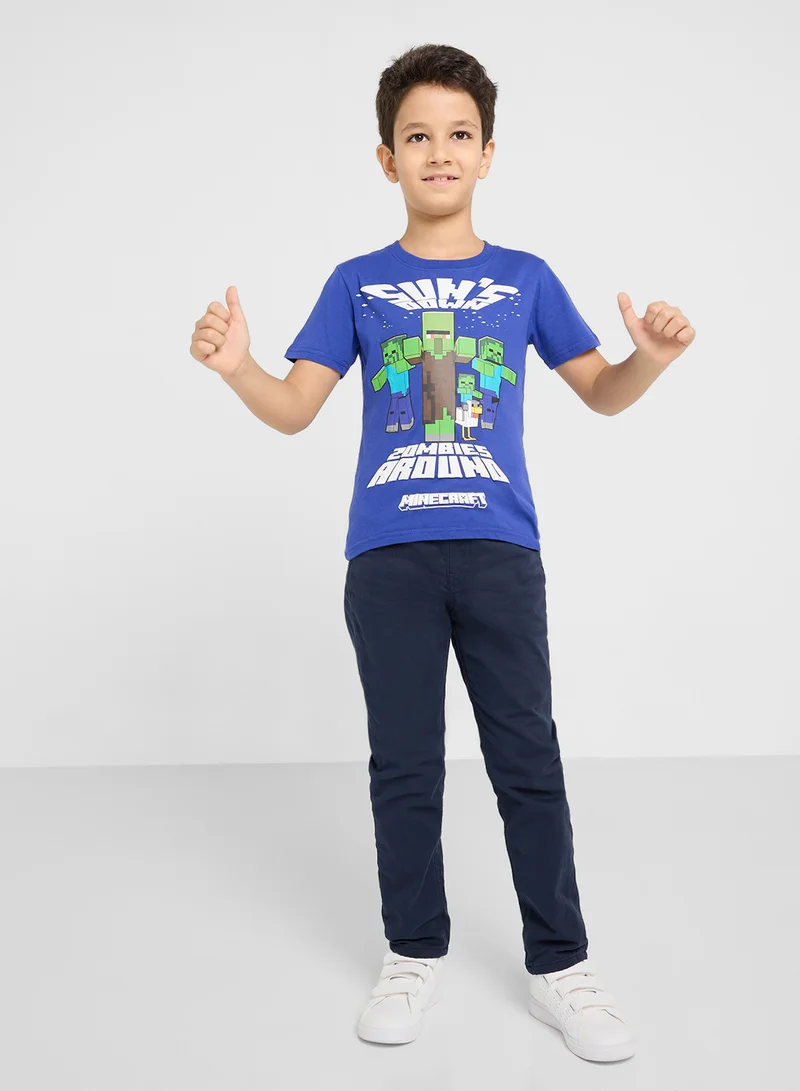 ماين كرافت MINECRAFT Boys Printed T-shirt