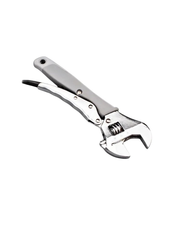 Power Wrench, Large Opening Adjustable Spanner, Portable Adjustable Angle Slide Wrench, Durable Carbon Steel Mechanical Workshop Hand Repair Tools, (1pc, Size 8 Inch)  - Image 1