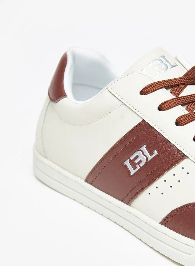 ال بي ال من شو اكسبرس Men's Textured Lace-Up Low Ankle Sneakers
