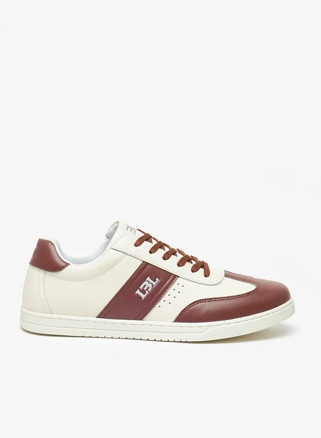 ال بي ال من شو اكسبرس Men's Textured Lace-Up Low Ankle Sneakers
