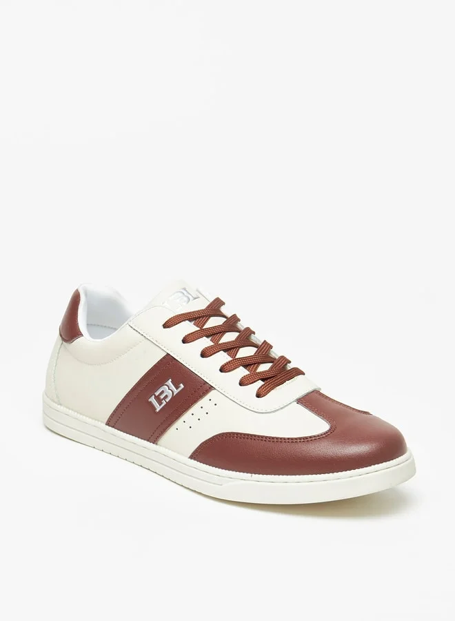 ال بي ال من شو اكسبرس Men's Textured Lace-Up Low Ankle Sneakers