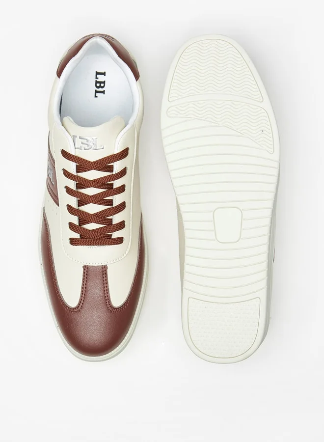 ال بي ال من شو اكسبرس Men's Textured Lace-Up Low Ankle Sneakers