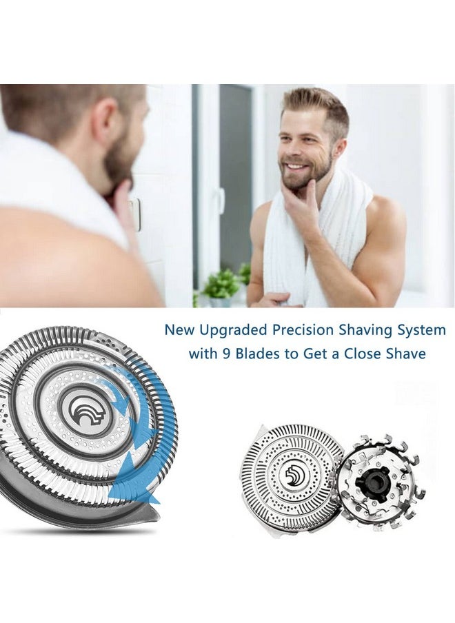 Gleway - Hq9 Replacement Head Blades Fit For Philips Electric Shaver Head Razor Hq9 Hq9070 Hq9080 Hq8240/8260 Pt920 8140Xl 8150Xl 8160Xl 8170Xl 3Pack Hq9 Shaving Replacement Blades Fit For Norelco Hq9 Series - Image 1