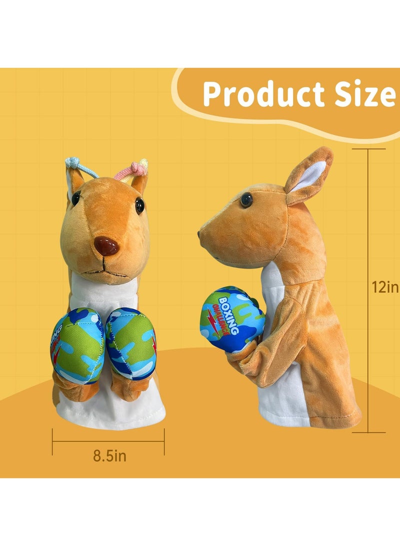 Kangaroo Boxing Hand Puppet Soft Plush Interactive Toy for Role Play, Storytelling, and Early Learning (For Boys and Girls)  - Image 5