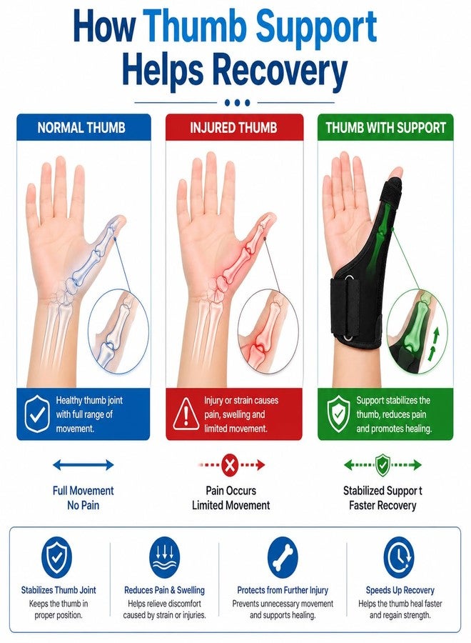 Dr Helix Kids Grey Thumb Spica Support, Left Hand - Image 3