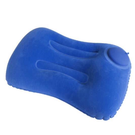 Inflatable U-Shaped Neck Pillow for TravelFlocked square dark blue Flocked square dark blue 