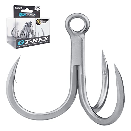 BKK GTREX Treble Hook 50 5Pack 7X Saltwater UltraAntirust Coating Hand Ground Popping Stick Baits - Image 1