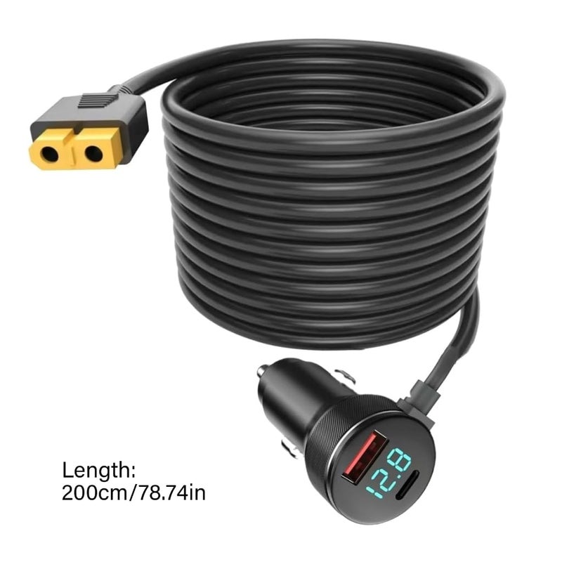 مقبس XT60 محول طاقة السيارة كابل عالي الكفاءة للاستخدام في حالات الطوارئ - Image 5