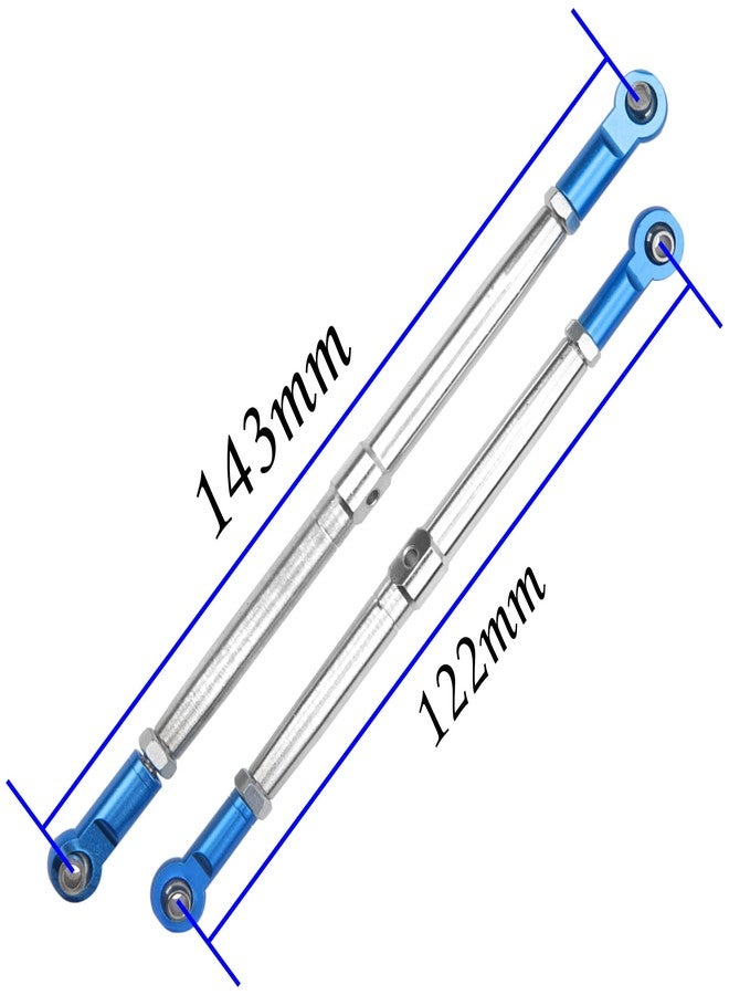 Vgoohobby Steel Toe Links Push Rod Steering Links Turnbuckle Rod 5319X 5338R Compatible with Traxxas 1/10 EREVO 2.0 E-Revo Revo Summit RC Upgrade Parts - Image 3