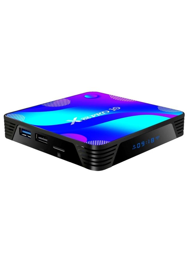 Generic - X88 Pro 10 4K Ultra HD Android TV Box with Remote Controller, Android 10.0, RK3318 Quad-Core 64bit Cortex-A53, 4GB+128GB, Support Bluetooth / Dual-Band WiFi / TF Card / USB / AV / Ethernet(US Plug) - Image 1