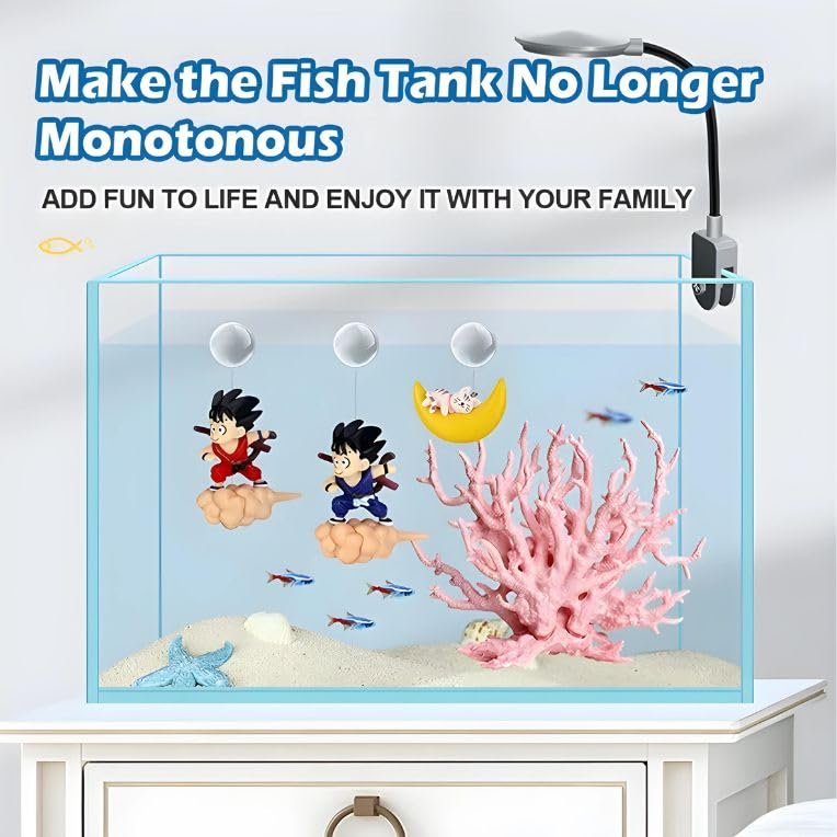 VAYINATO ® 2 Pcs Floating Gugu (Random Color) Standing On The Cloud Action Figure Float Figurines Landscaping Ornaments for Fish Tank Decoration by Petzlifeworld - Image 4