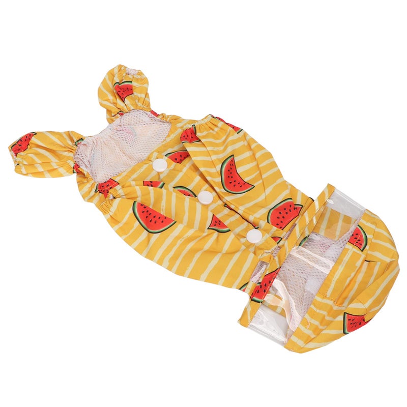 Lightweight Reflective Dog Raincoat Windproof Hooded Jacket Adjustable Fit For Daily Walks Size L - Image 3