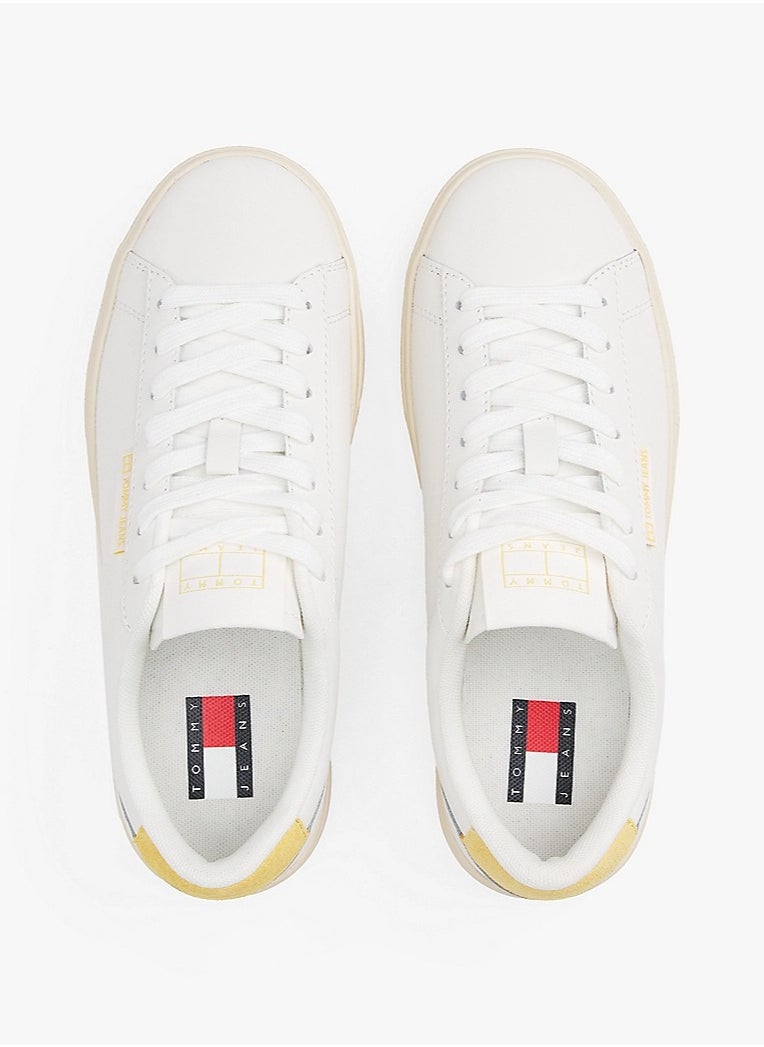 TOMMY JEANS Cupsole Lace Up Low Top Sneakers  - Image 3