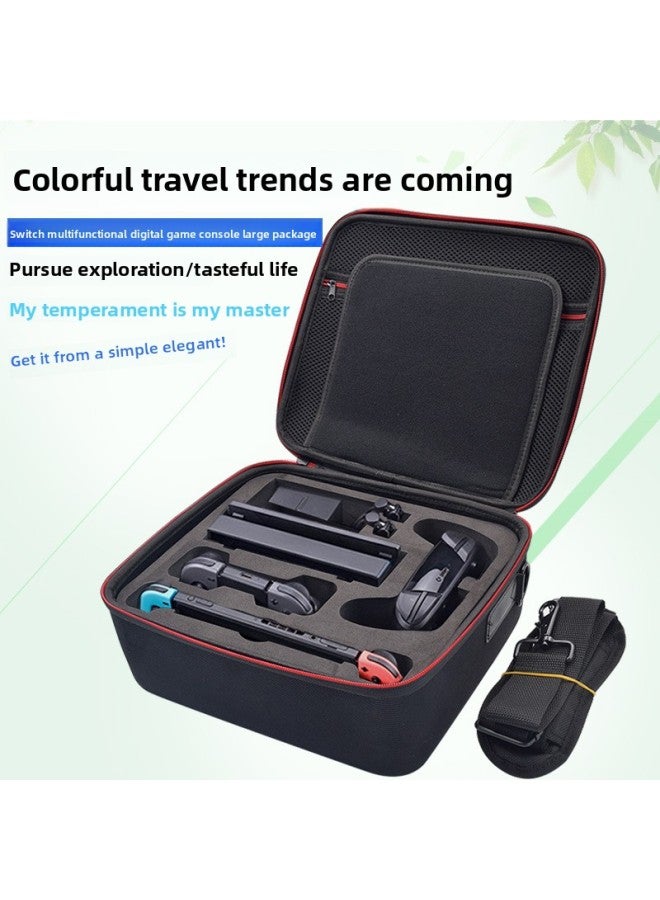 general Nintendo Switch Game Console Storage Bag Full Set Accessories Protective Case Portable Shoulder Strap Gaming Device Carrying Case-Product Color:Yellow Pikachu 3 - Image 2