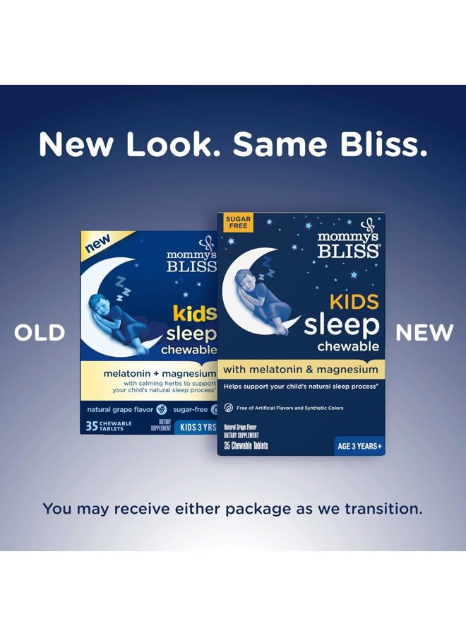 Mommy's Bliss Kids Sleep Chewable Tablets, Contains Melatonin, & Calming Herbs (35 Servings), 35 Count (Pack of 1) - Image 5