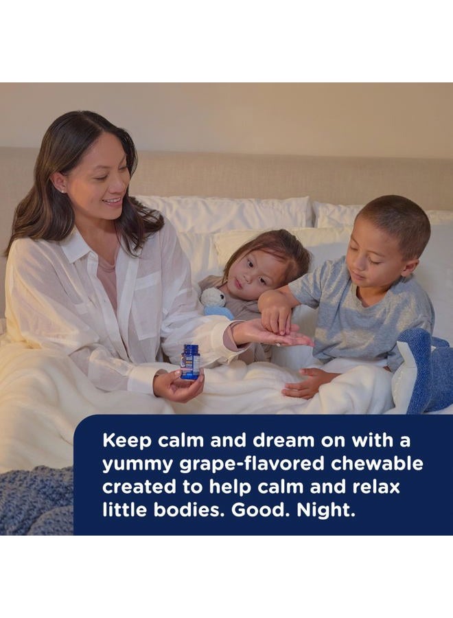 Mommy's Bliss Kids Sleep Chewable Tablets, Melatonin, Magnesium & Calming Herbs, Grape Flavor, Sugar Free Kids Melatonin, Age 3+ (35 Servings), 35 Count (Pack of 1) - Image 4