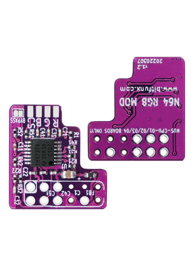 Generic - N64 NTSC Game Console RGB MODule Chip N64 NTSC To RGB Output MODule N64 RGB MOD-Product Color:N64 RGB MOD + N64 Color Monitor Cable - Image 1