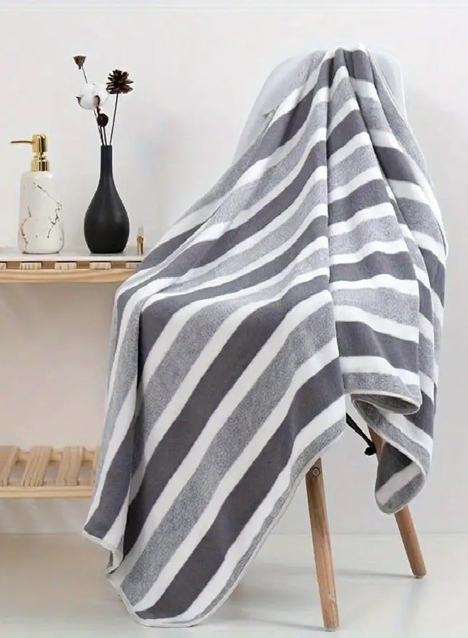MASIA Set of 2 Luxury Bath Towels - Ultra Soft, Highly Absorbent, Quick Drying - 140x70 cm and 35x70 cm - Large Cotton Towels - bath towels, shower towels, cotton bath towels, ultra-absorbent bath towels, large bath towels, soft bath towels, quick-drying bath towels, bath towel set, bathroom accessories, bathroom essentials. - Image 2